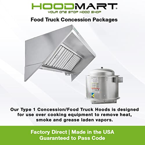 Concession Trailer Hood System with Fire Suppression C1900