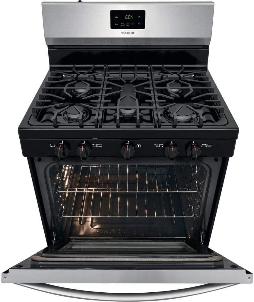 Frigidaire FCRG3052AS 30" Freestanding Gas Range, Stainless Steel V2814