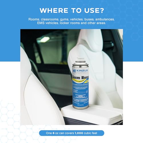 Germ Boss Fogger, Kills Odor Causing Bacteria, Fresh Scent, Covers 1,000 Cubic Feet O7435