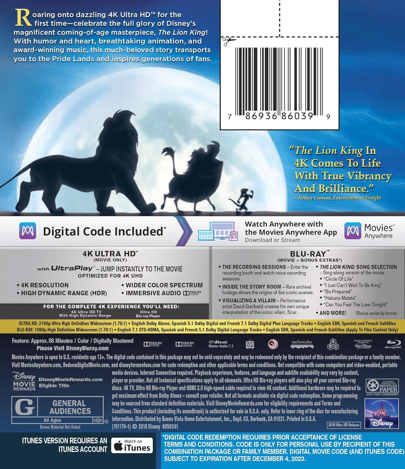 The Lion King [4K UHD] T427633
