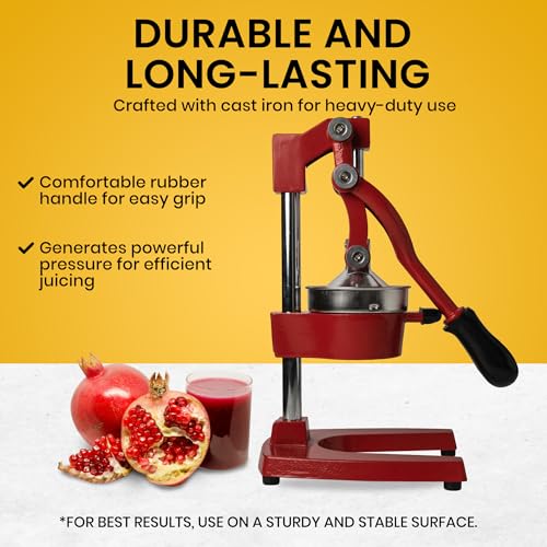 Metal Citrus Juicer Manual Orange Squeezer Press W7097