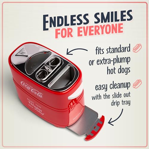 Nostalgia Coca-Cola Hot Dog Toaster X738954