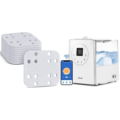 LEVOIT Humidifiers for Bedroom Large Room 6L Warm and Cool Mist for Families Plants with Built-in Humidity Sensor, Essential Oil, Air Vaporizer with Remote Control, Timer Setting