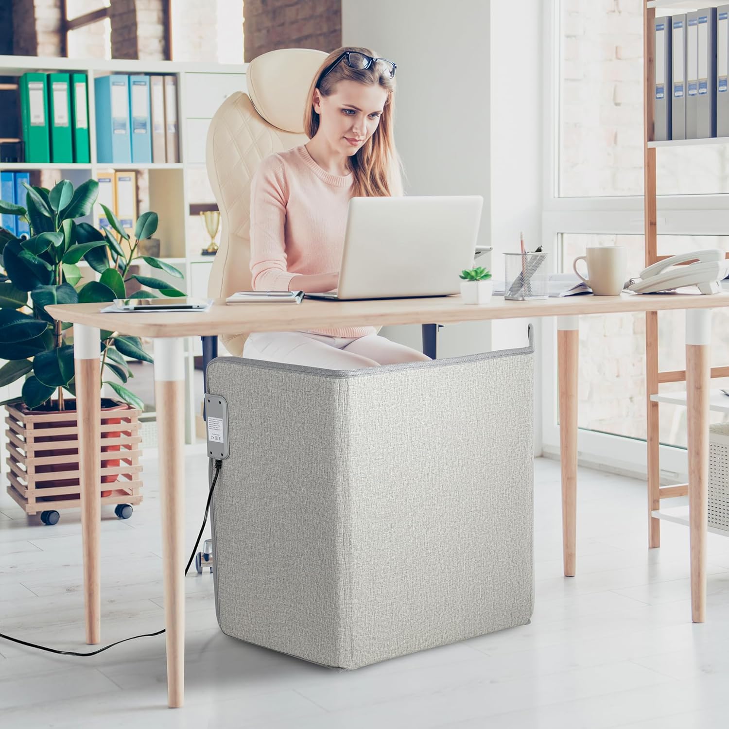 3 in 1 Space Heater with Heated Floor Mat & Side Table R17252