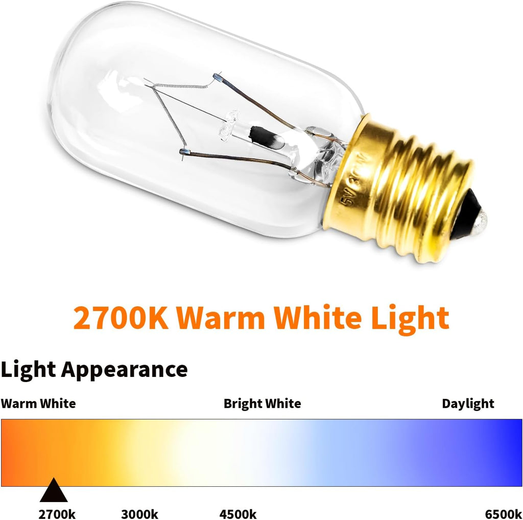 Belleone Light Bulb for LG Microwave Oven, Dimmable 125V 30W E17 Base I858095
