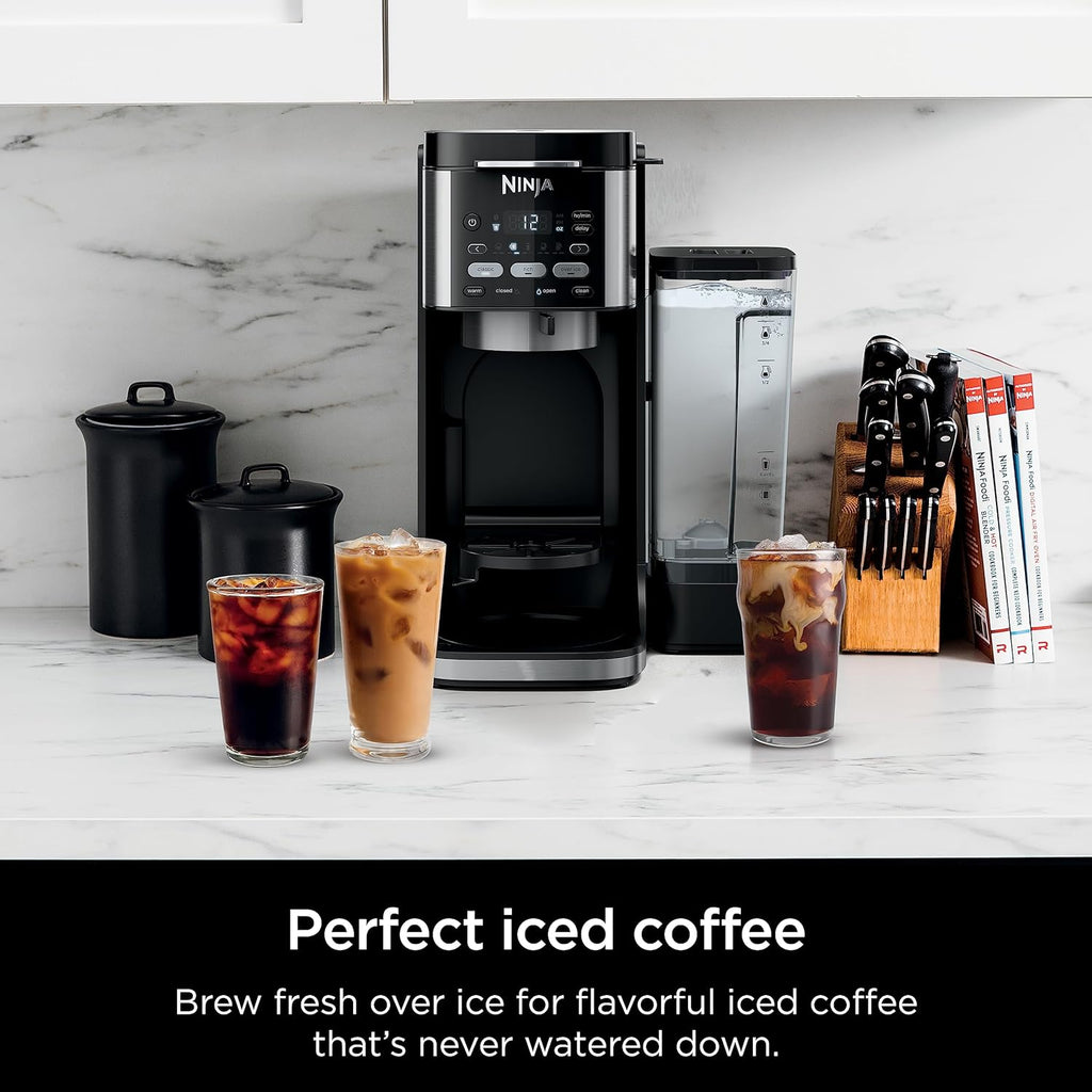 Ninja CFP101 DualBrew Hot & Iced Coffee Maker, Single-Serve & 12-Cup, Black D982908