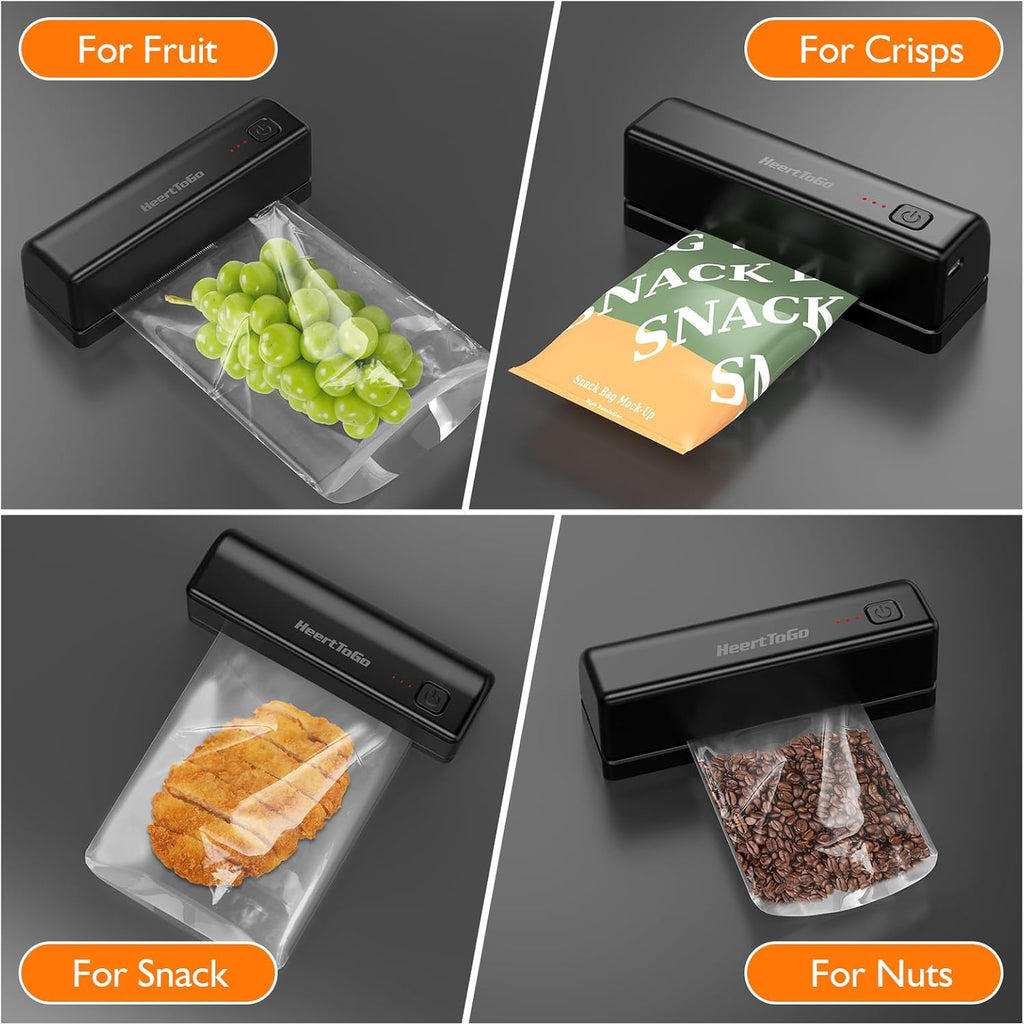 Mini Rechargeable Heating Sealer for Food Bags, Portable Kitchen Tool X19949