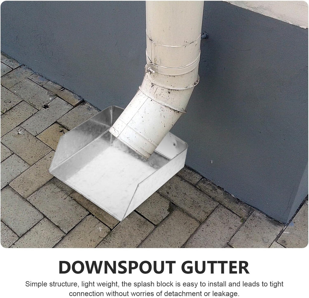 Metal Gutter Downspout Splash Block for Cement Floor Lawn R282850