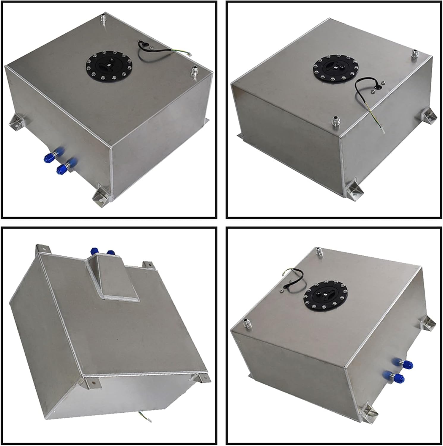 Polished Aluminum 15 Gallon Fuel Cell Tank with Level Sender G8776