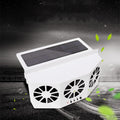 Portable Solar Powered Fan for Car,12V Car Window Fan Solar Powered, Auto Solar Ventilation Fan for Car,Vehicle Exhaust Cooling Fan, Car Solar Exhaust Fan for All Kinds of Cars,White