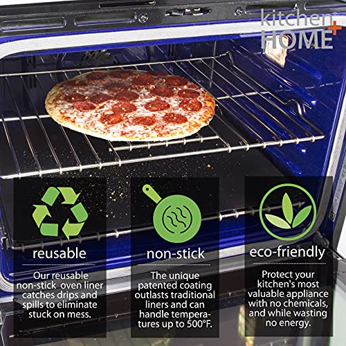 Kitchen + Home Oven Liner Set of 2, Large Heavy Duty Non-stick Reusable A56200