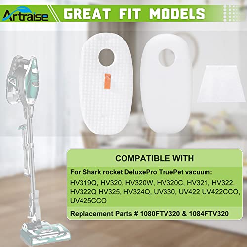 Artraise Filters for Shark Rocket DeluxePro TruePet Vacuum I6202