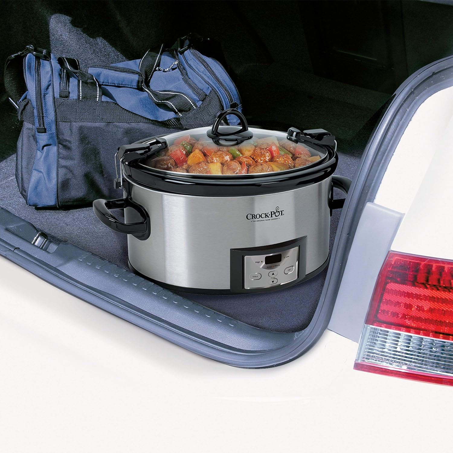 Crock-Pot 6 Quart Programmable Slow Cooker with Digital Timer, Stainless Steel D211