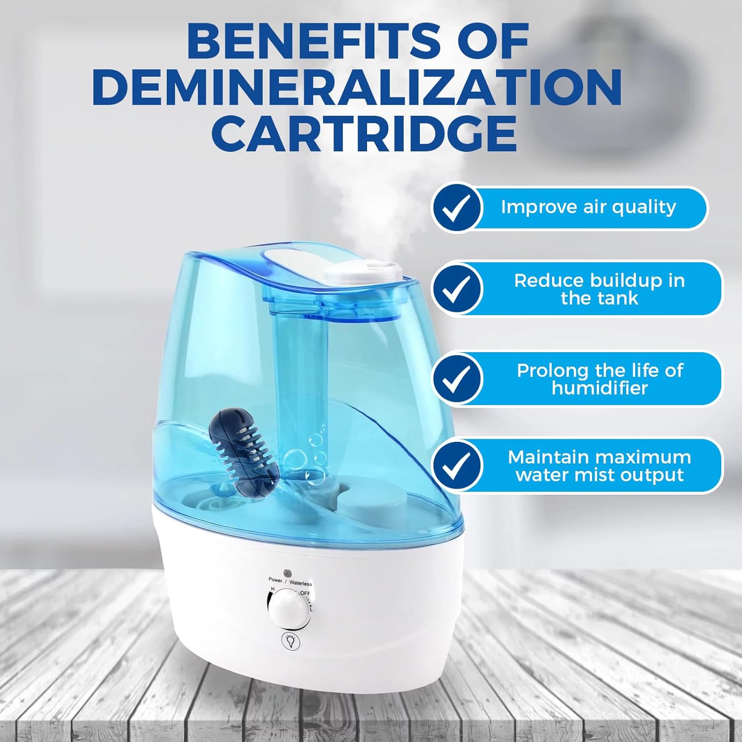 20 Pack Demineralization Cartridge for HoMedics Ultrasonic Humidifier U697117