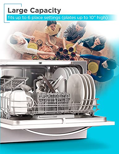 BLACK+DECKER BCD6W 6 Place Setting Compact Countertop Dishwasher C892