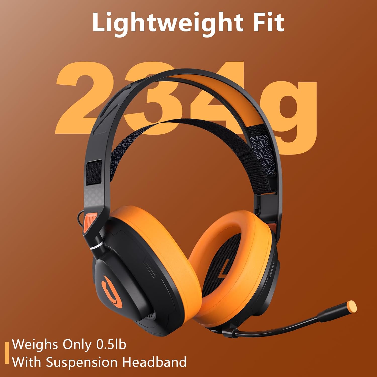 Jeecoo G90 Wireless Gaming Headset with Detachable Mic for PC PS4 PS5 Switch E3830