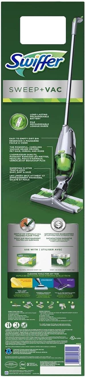 Swiffer Sweep + Vac Bagless Stick Vacuum and Floor Cleaner K567256