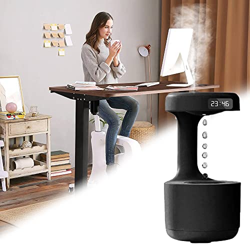 Anti-gravity Droplet Humidifier 800ml with LED Display, USB Rechargeable S642029