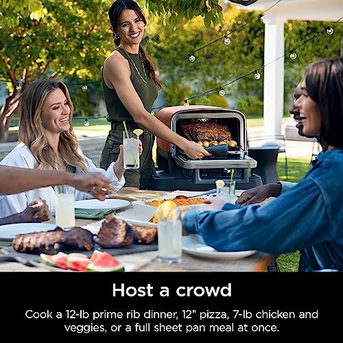 Ninja Woodfire Pizza Oven, 8-in-1 Outdoor Oven, 700°F, Terracotta Red F3554