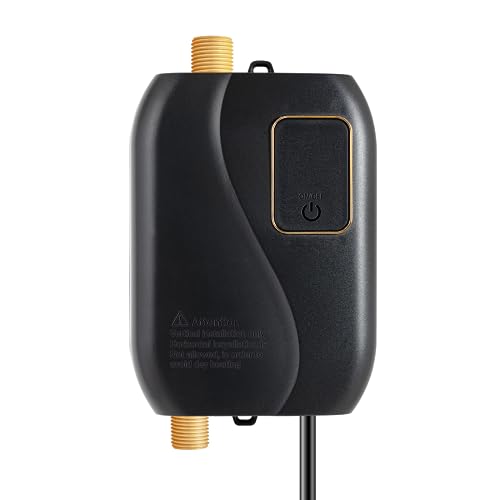 Mini Tankless Wall-Mounted Electric Water Heater Instant Water Heater Under Sink, Floor-Mounted Water Heater Conversion Between Fahrenheit and Celsius