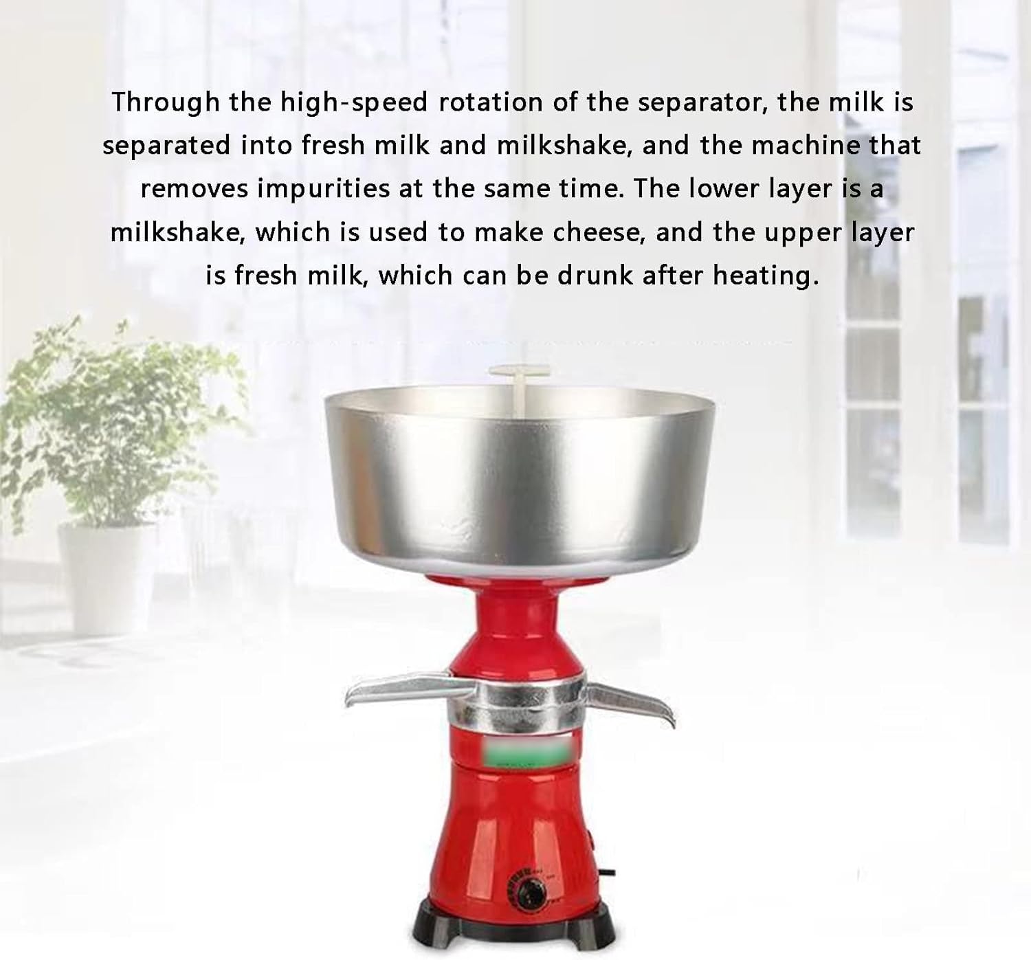 Electric Cream Separator Stainless Steel 50L/H for Cow and Goat Milk N55783