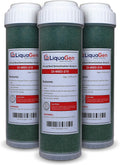 LiquaGen - 3 Pack Refillable Drop In Deionization (DI) Filters for RO/DI Aquarium Applications - 10" | 0 TDS/PPM Water | Saltwater & Freshwater Use | Filter for Fish Tanks, Aquariums, Coral Reefs, etc