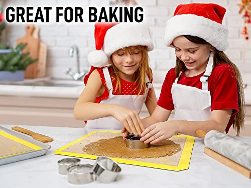 Zulay Kitchen 2 Pack Silicone Baking Mat Sheet Set - Reusable Nonstick Half Sheet E946328