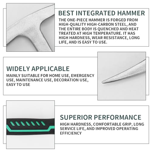 Geology Rock Pick Hammer Kit 15 PCS with Digging Chisels & Shovel E8177