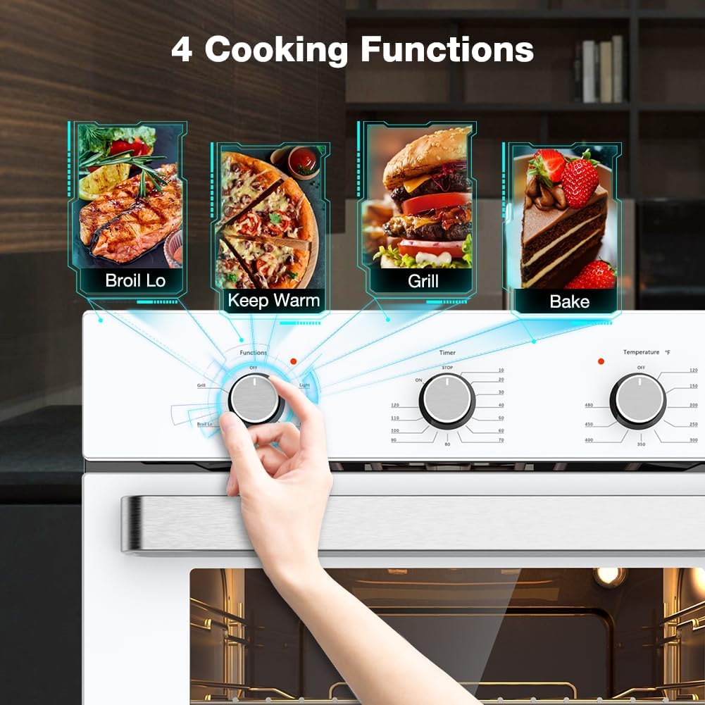 thermomate 24" Single Wall Electric Oven, 2.79 Cu.ft., White P377101