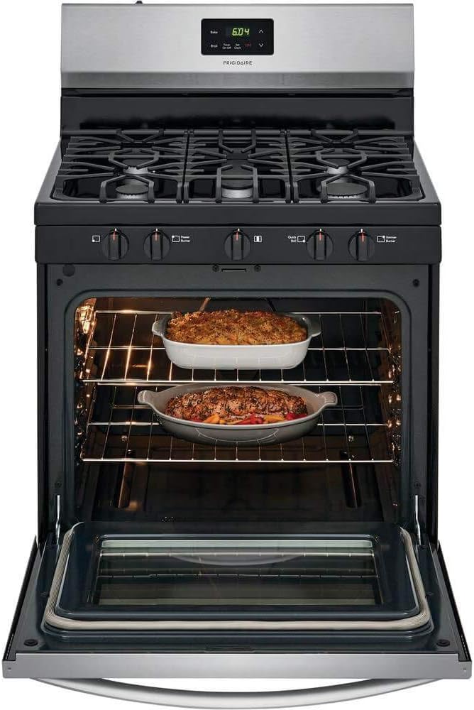Frigidaire FCRG3052AS 30" Freestanding Gas Range, Stainless Steel V2814