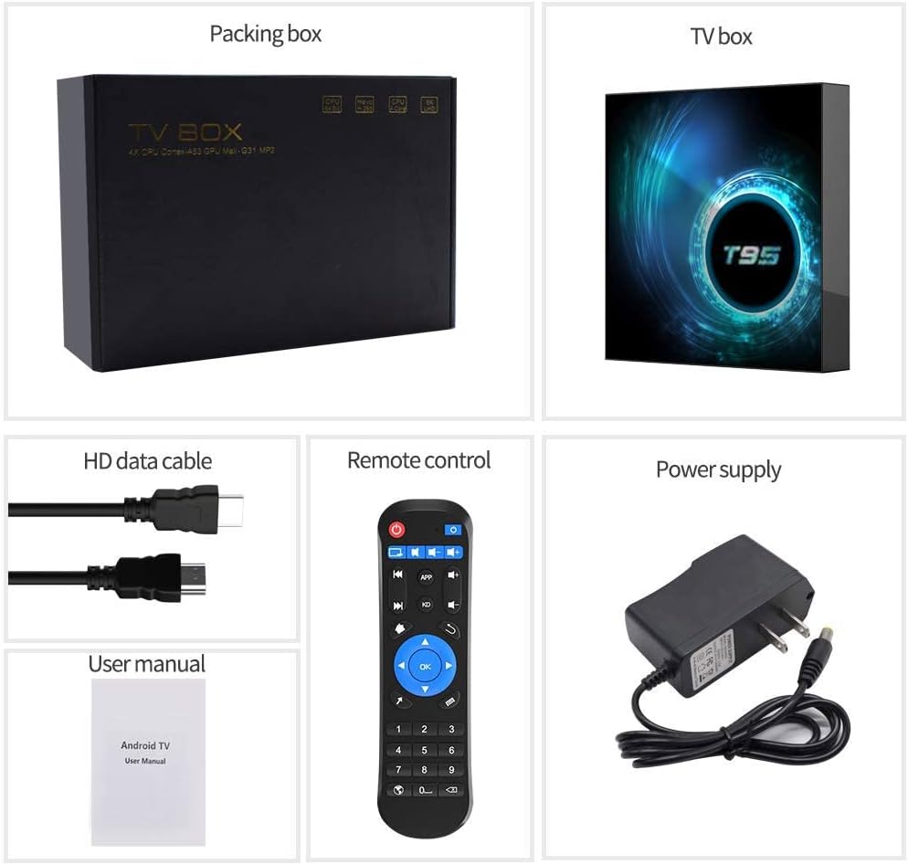 T95 Android 10.0 Smart TV Box 4GB RAM 32GB eMMC B949459