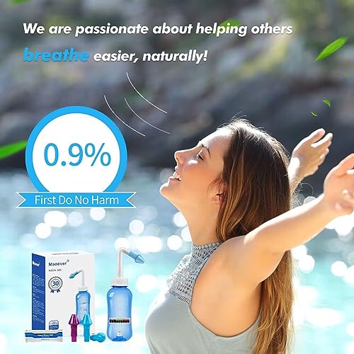 MAOEVER Neti Pot Sinus Rinse Bottle Nasal Irrigation for Adult T20225