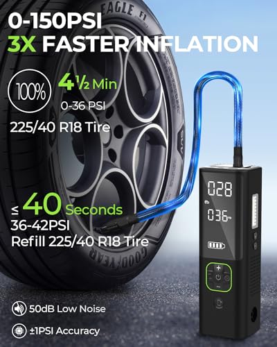 ZUZEE Tire Inflator Portable Air Compressor N168