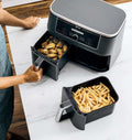 Ninja AD350CO 6in1 10qt. XL 2Basket Digital Air Fryer - Family-Sized, Dehydrate Function, Time-Saving Kitchen Marvel
