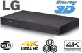 LG UHD - Dual HDMI - 2D/3D - Wi-Fi - 2K/4K - RegionFree Blu Ray Disc DVD Player - PAL/NTSC - USB - 100-240V 50/60Hz for World-Wide Use 6 Feet Multi System 4K HDMI Cable