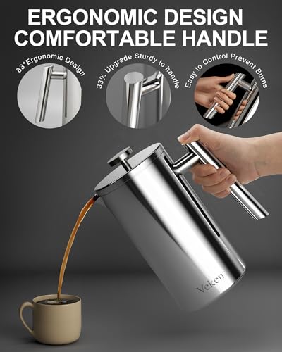 Veken French Press Coffee Maker A3101