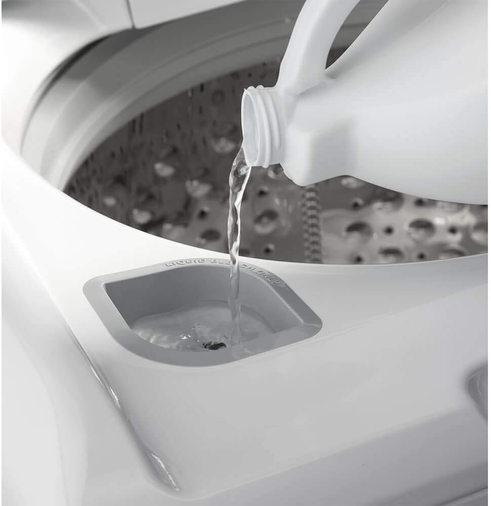 GE GTW500ASNWS Top Loading Washer with Stainless Steel Basket, White T776267