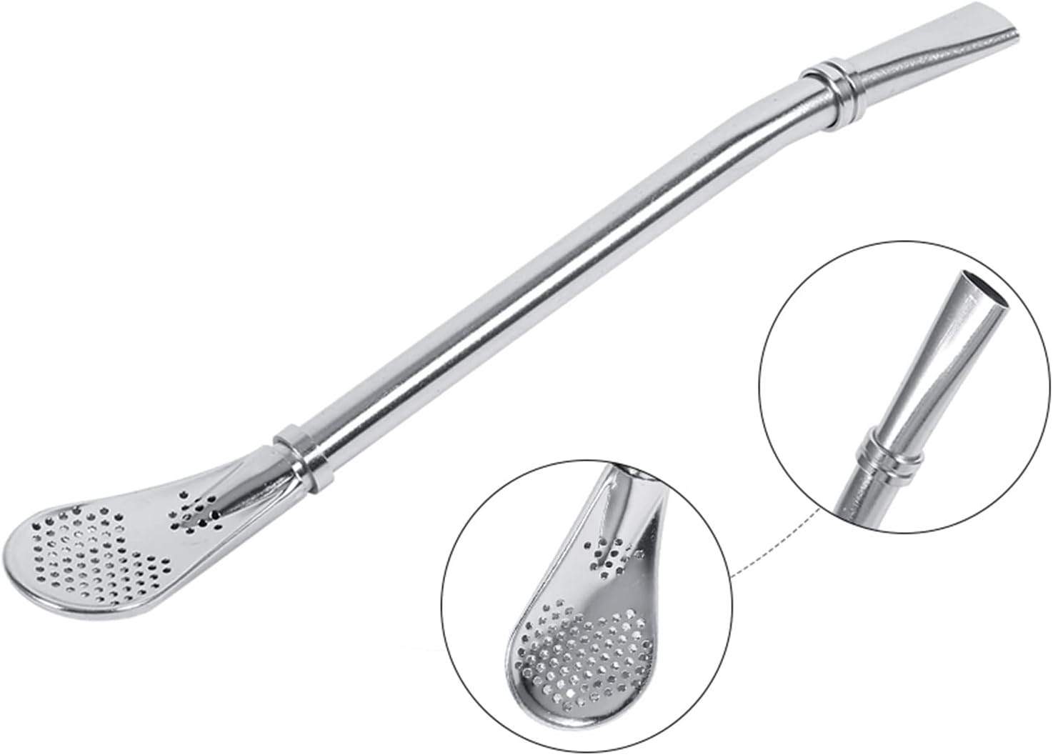 Dependable Bombilla Filtered Spoon Drinking Straw N19811