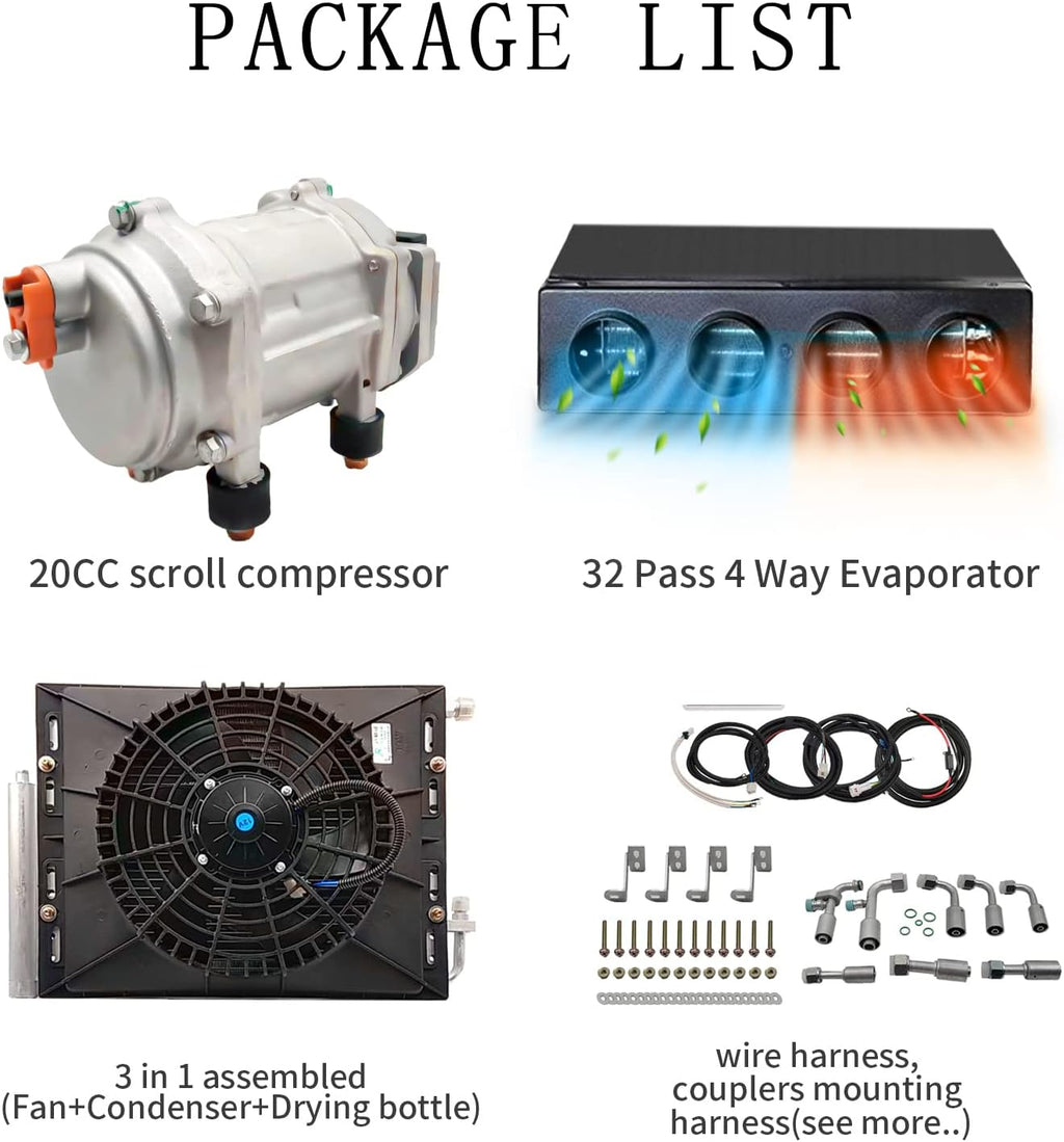 12V/24V DC Under Dash Car Air Conditioner N739