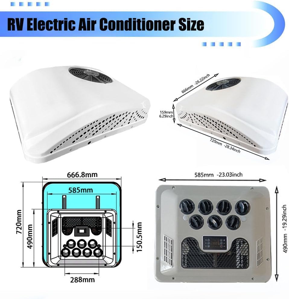 RV Rooftop Air Conditioner Heat and Cool for Trucks Motorhomes F89742