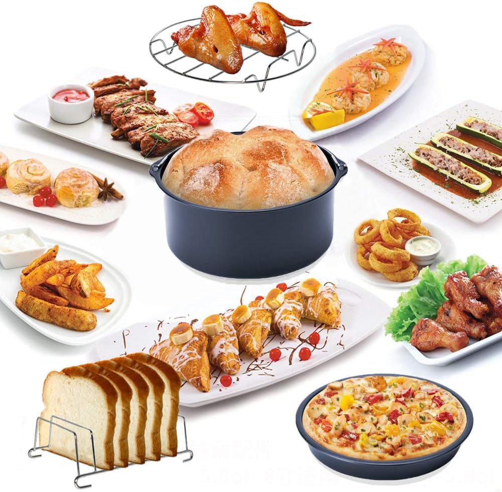 9 Inch XL Air Fryer Accessories 8Pcs for Phillips Cozyna Secura G51170