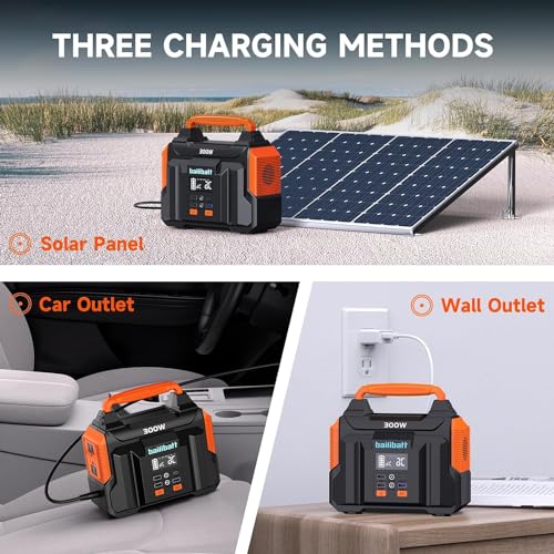 Bailibatt Portable Power Station 300W 257Wh Black T7790