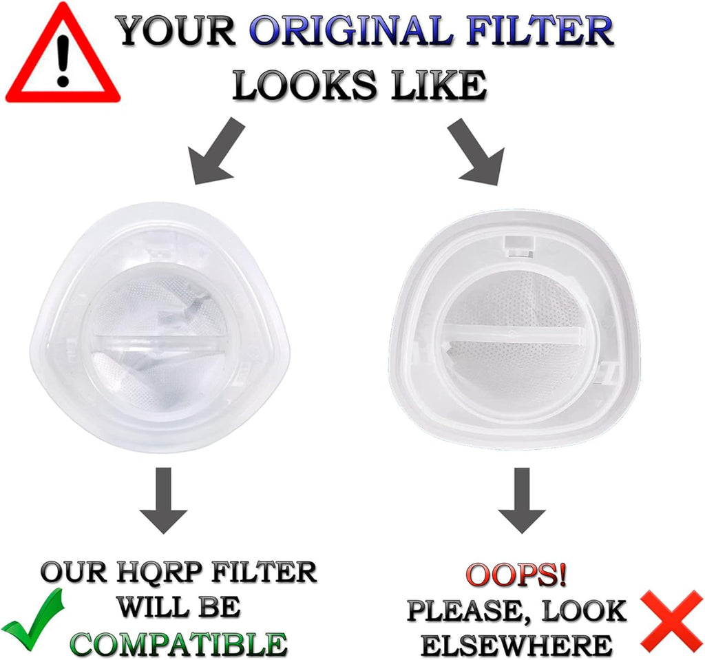 HQRP 2-Pack Filter for Black & Decker HNV220B Series Hand Vac T649