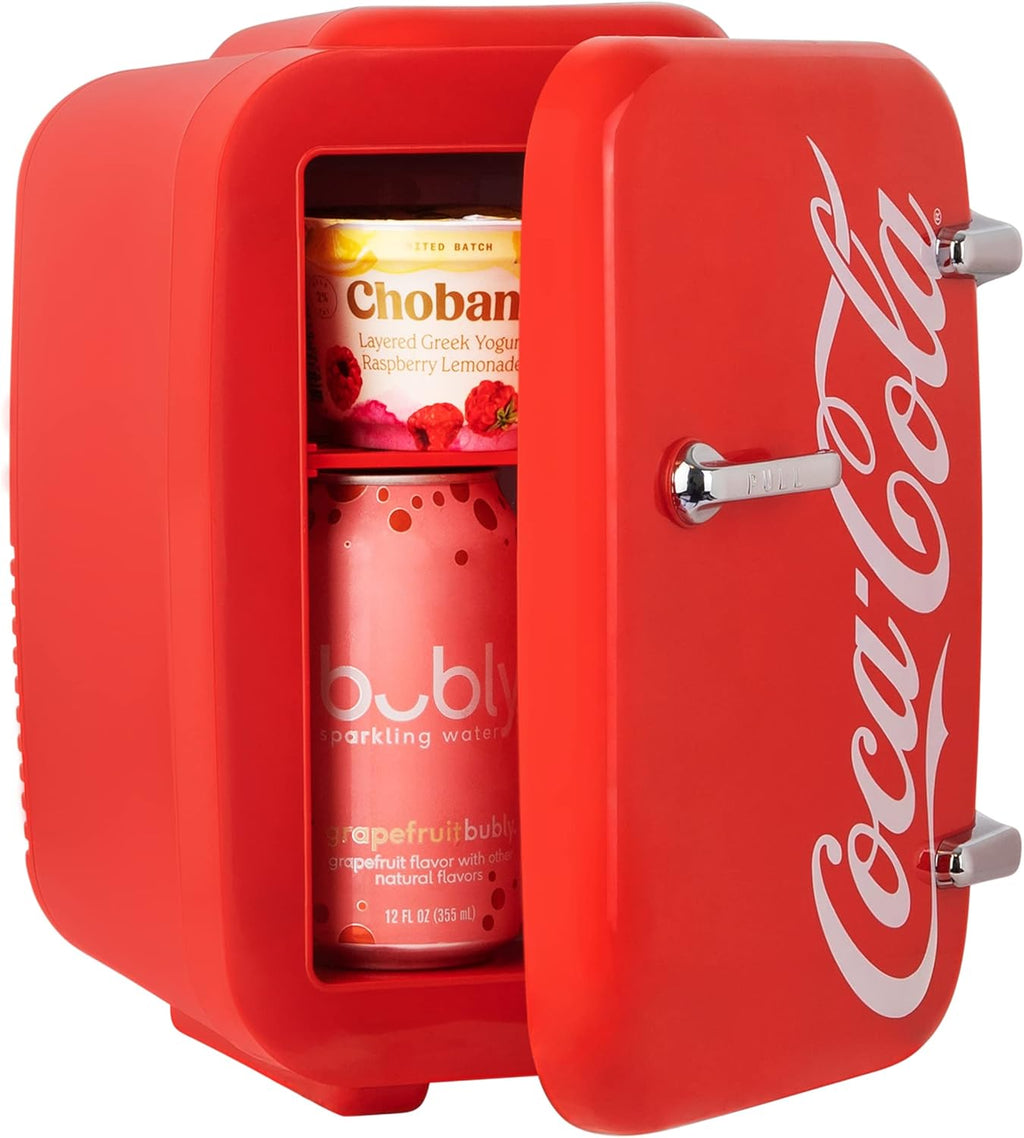 Cooluli Retro Coca-Cola Mini Fridge 4L Portable Cooler & Warmer U311