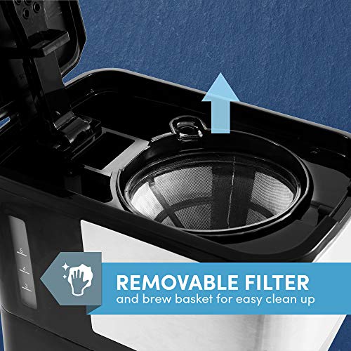 Elite Gourmet Automatic Drip Coffee Maker with Reusable Filter H225316