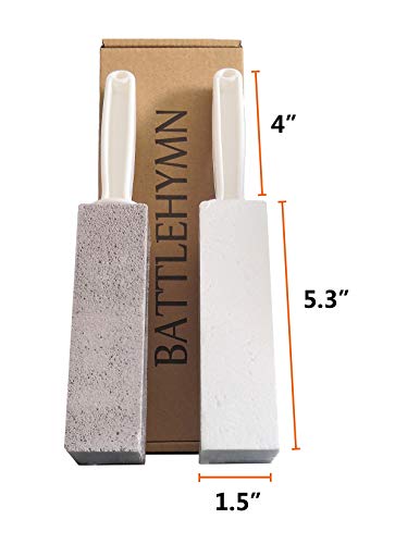 Pumice Stone for Toilet Cleaning with Handle, Heavy Duty for Tough Stains I4080