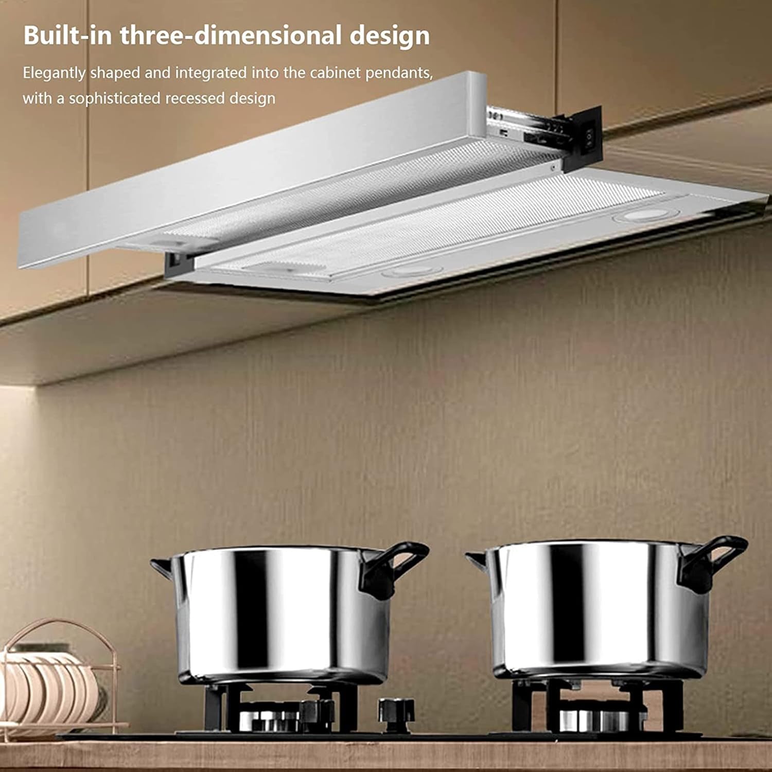 Stainless Steel 600mm Built-in Cooker Hood with LED Light S133305