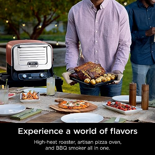Ninja Woodfire Pizza Oven, 8-in-1 Outdoor Oven, 700°F, Terracotta Red F3554