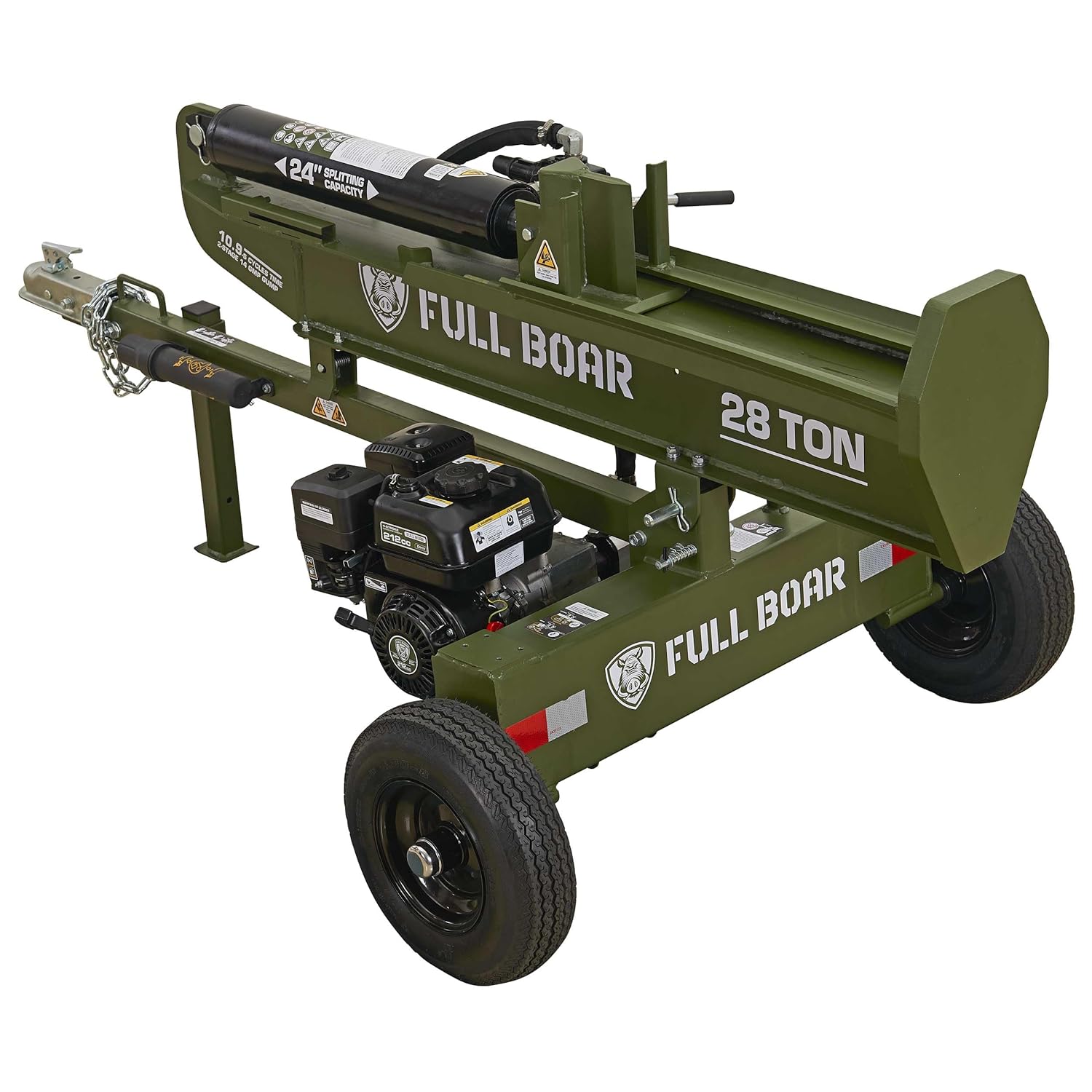 28 Ton Log Splitter-Full Boar Engine 212cc (49 State)