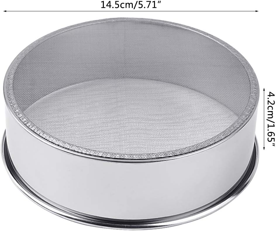 Fine Mesh Stainless Steel Flour Sifter Sieve for Baking D5415